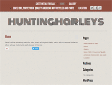 Tablet Screenshot of huntingharleys.com